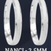 Alianças em Prata 950 – NANCI