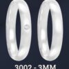 Alianças em Prata 950 – 3002 3MM