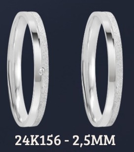 Alianças em Prata 950 – 24K156