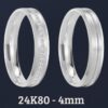 Alianças em Prata 950 – 24K80